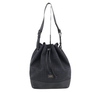 Burberry Black House Check Drawstring Bag